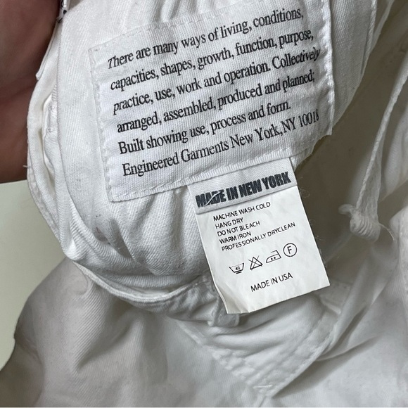 Engineered Garments Fatigue Pant Cotton in White sz S - Picture 5 of 12